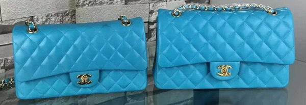 AAA 1:1 Chanel 2.55 Series Flap Bag Lambskin Leather A5024 Blue HY10622yF79