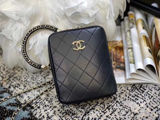 AAA 1:1 Chanel Original Small Sheepskin camera bag AS1753 black HY24547vi59