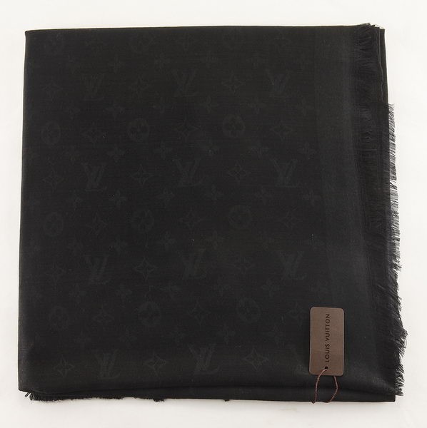 AAA 1:1 Louis Vuitton Scarves Cotton LV6723C Black HY5202vi59