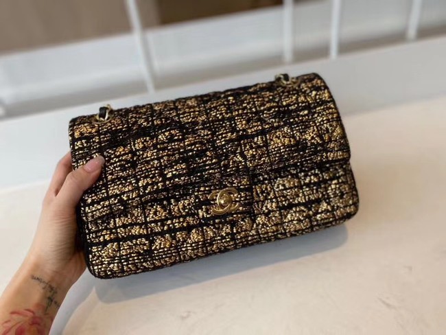 AAA Chanel classic handbag Tweed & Gold-Tone Metal A01112-2 HY684zK34