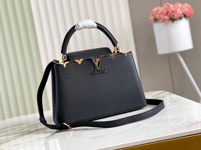 AAA Louis Vuitton CAPUCINES MM M56904 BLACK HY13094zK34