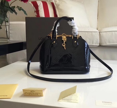 AAA Louis Vuitton Monogram Vernis Alma BB M91606 Black HY1779zK34
