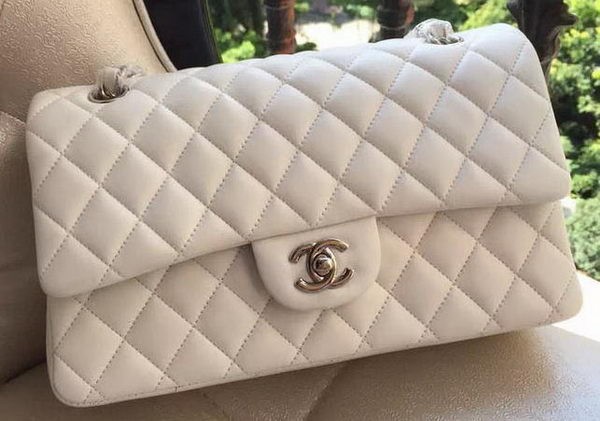 AAA Replica Chanel 2.55 Series Flap Bag Original Lambskin Leather A1112 White HY5773VB75