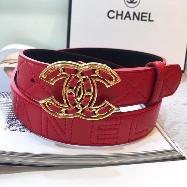 AAA Replica Chanel Calf Leather Belt Wide with 32mm 56608 HY1758VB75