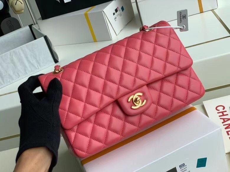 AAA Replica Chanel Flap Shoulder Bag Original Sheepskin leather A1112 pink HY20620Oy84
