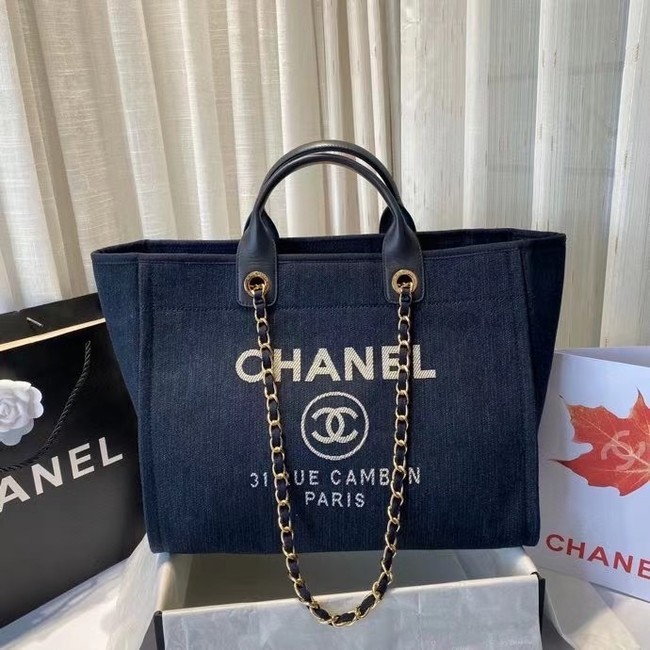 AAA Replica Chanel large shopping bag A66941 royal blue HY3948VB75