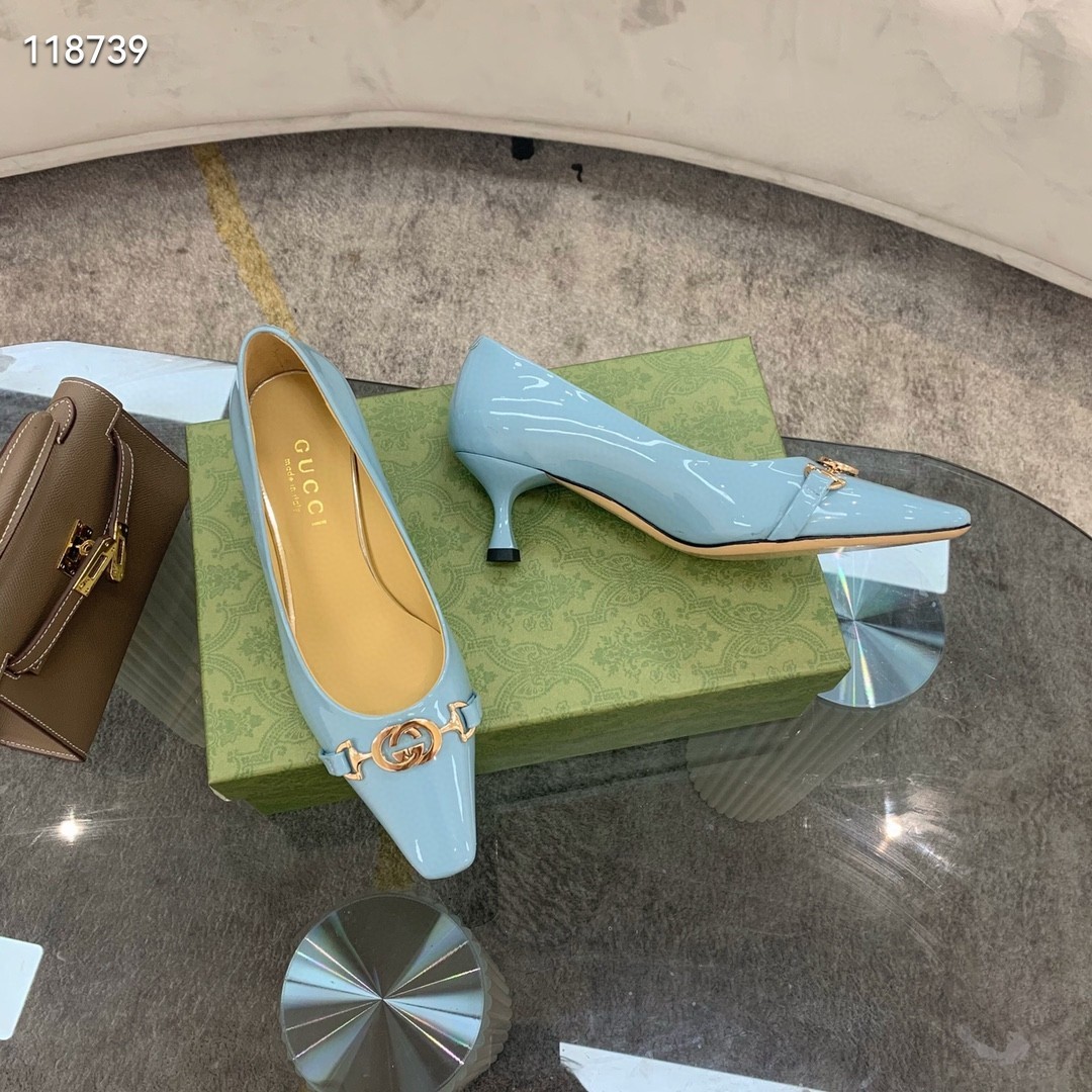 AAA Replica Gucci Shoes GG1758JZ-2 Heel height 5CM HY3218VB75