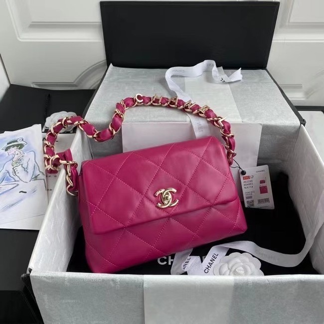 AAAAA Chanel flap bag Lambskin & Gold-Tone Metal AS2299 rose HY19957Qa67