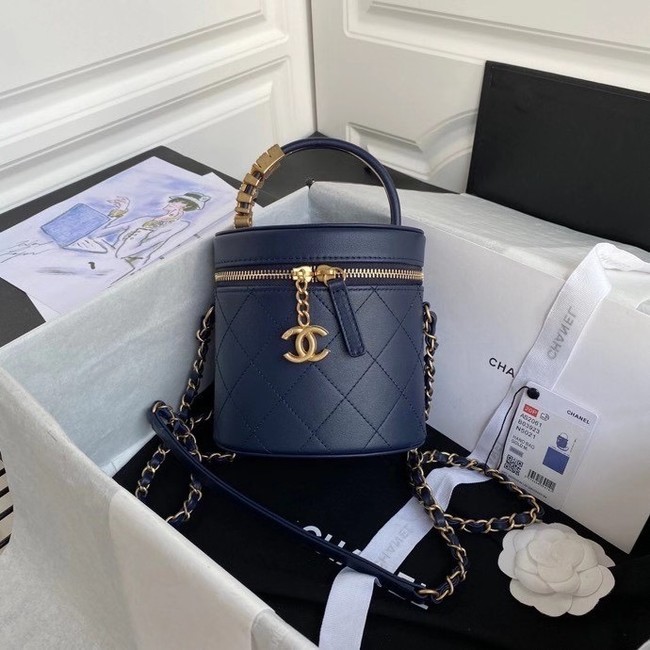 AAAAA Chanel vanity case AS2061 dark Blue HY23188aM93