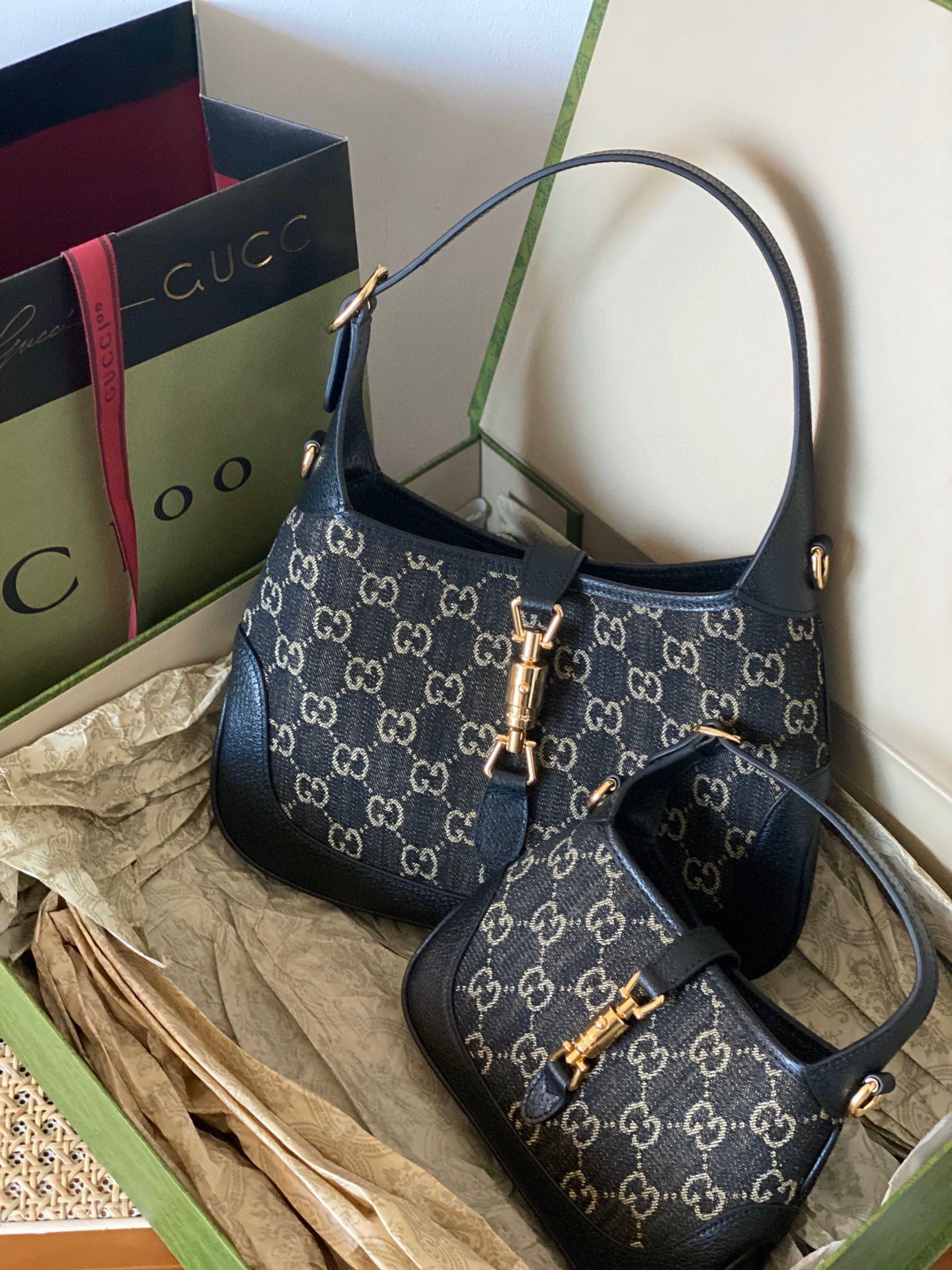 AAAAA Gucci Jackie 1961 mini shoulder bag 636706 and 637092 black HY16307Qa67
