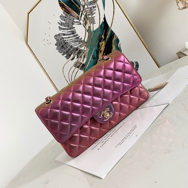 AAAAA Imitation Chanel Flap Mirage Lambskin Shoulder Bag AS1112 purple HY15766oT91