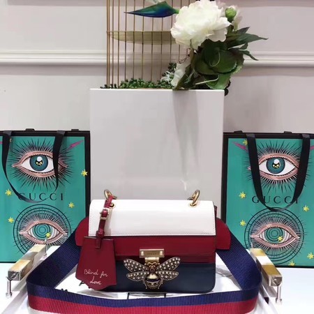 AAAAA Imitation Gucci Broadway Leather mini Bag 476542 Red HY10291oT91