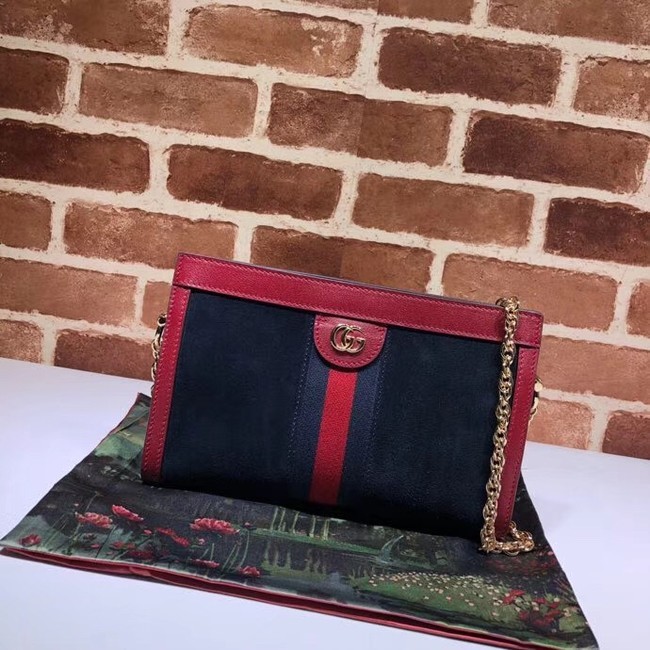 AAAAA Imitation Gucci Ophidia small shoulder bag 503877 blue HY18552Sy67