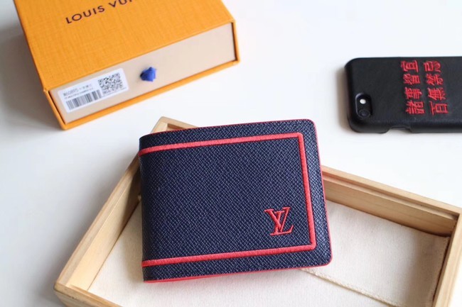 AAAAA Imitation Louis Vuitton MULTIPLE WALLET M60895 blue HY24161oT91