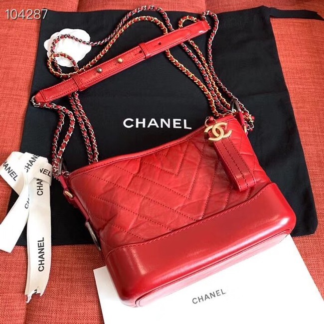 AAAAA Knockoff Chanel gabrielle small hobo bag A91810 red HY19145Pg26