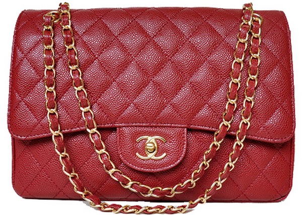 AAAAA Knockoff Chanel Jumbo Quilted Classic Flap Bag Burgundy Cannage Patterns A58600 Gold HY15130Pg26
