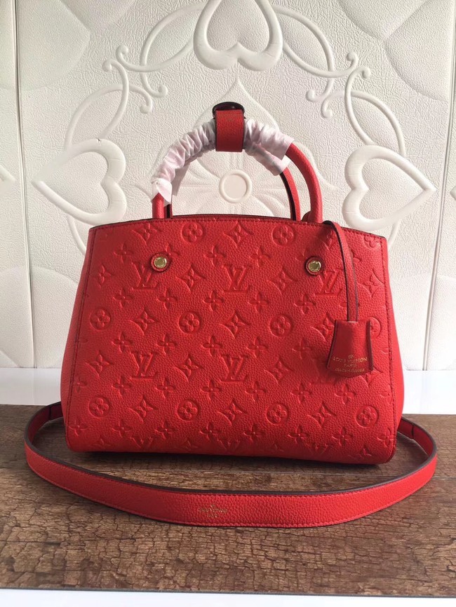 AAAAA Knockoff Louis vuitton mongram empreinte MONTAIGNE N41046 red HY21335Pg26