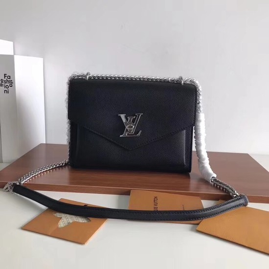 AAAAA Knockoff Louis vuitton Original Leather Evening Bag Clutch Love Note MYLOCKME BB M51418 black HY1260Pg26