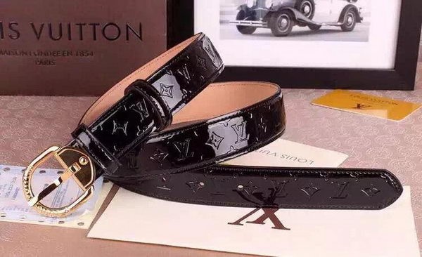 AAAAA Louis Vuitton Belt LV4694C Black HY5357Qa67