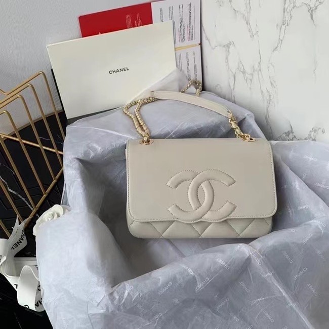 Best 1:1 Chanel flap bag AS8830 cream HY4580OR71