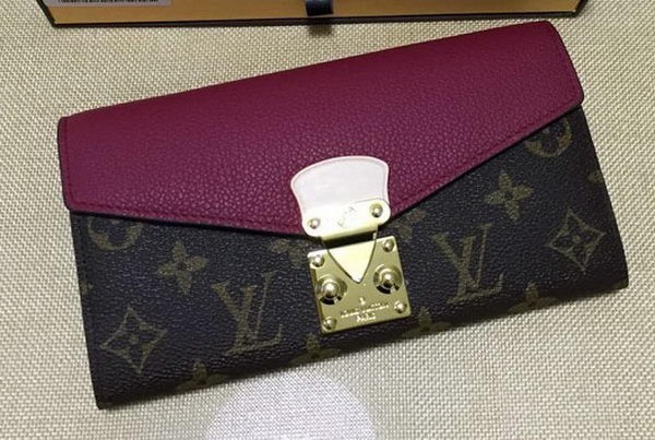 Best 1:1 Louis Vuitton Monogram Canvas PALLAS WALLET M58413 Purple HY15530OR71
