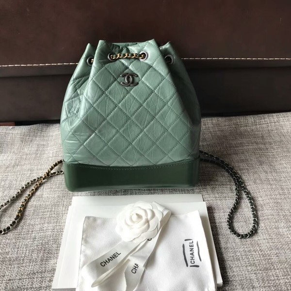 Best Chanel 2018 Original Calfskin Leather Backpack 81229 Green HY3041Ml87