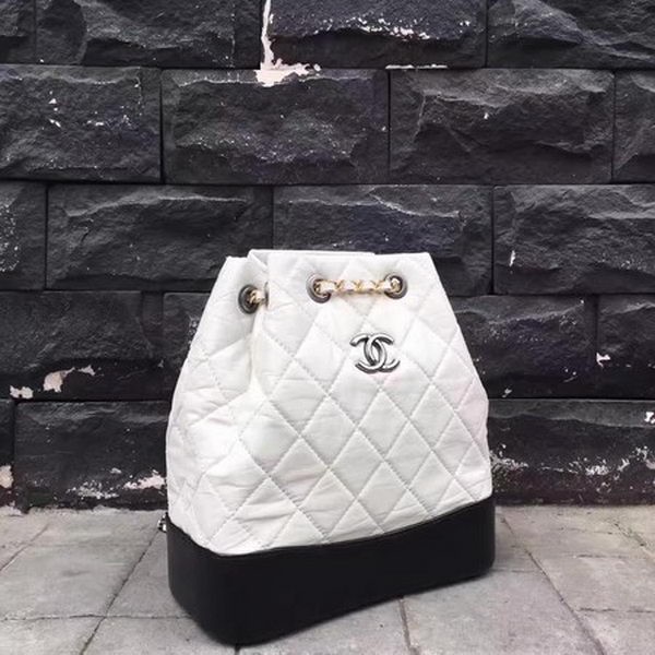 Best Chanel Hobo Bag Original Sheepskin Leather A92994 White HY18736Ml87