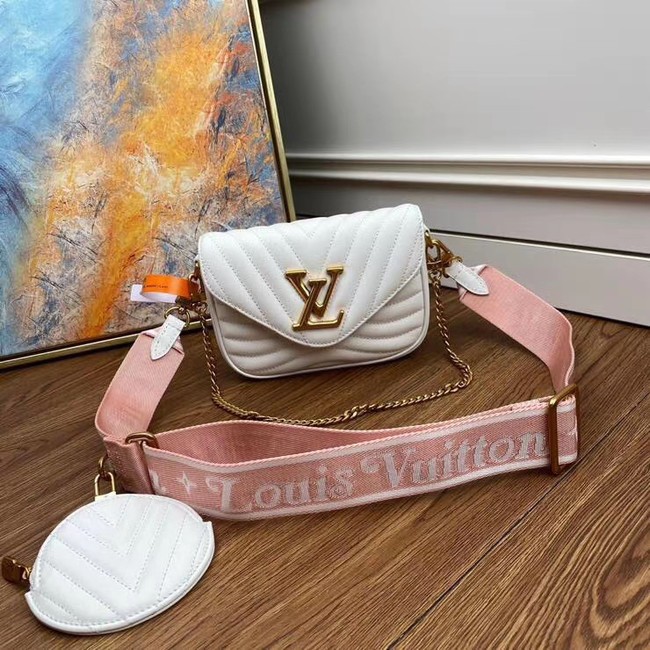 Best Louis Vuitton Original NEW WAVE MULTI-POCHETTE M56461 white HY26072kr25