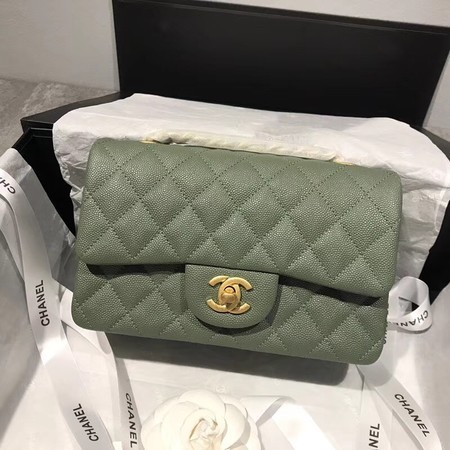Best Quality Imitation Chanel Flap Shoulder Bag Original Caviar Leather CF1116 green HY12573dK58