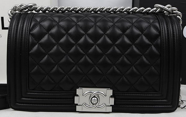 Boy Chanel Flap Bag Original Calfskin Leather A67025 Black HY15206Cw85