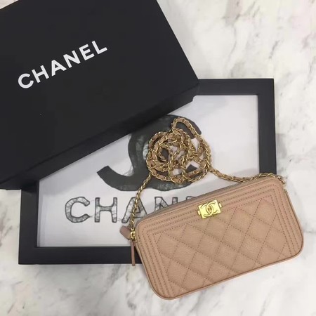 Boy Chanel Flap Bag Original Cannage Pattern CHA3369 Apricot HY22287vX33