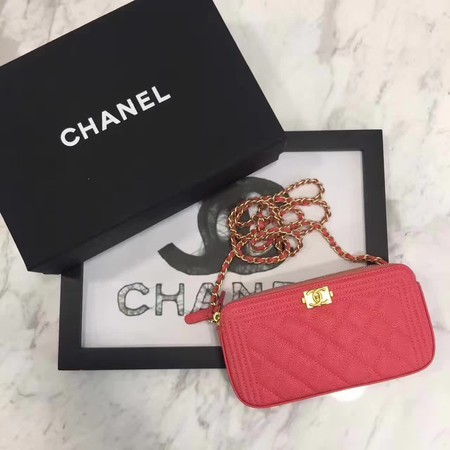 Boy Chanel Flap Bag Original Cannage Pattern CHA3369 Red HY4370vK93