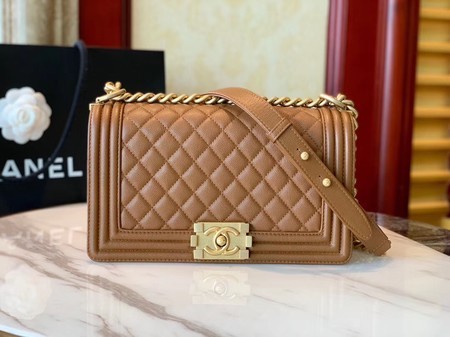 Boy Chanel Flap Bag Original Leather A67086 brown HY6208tQ92