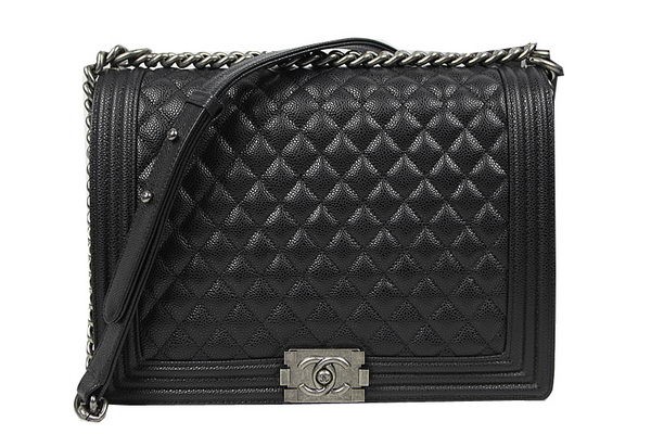 Boy Chanel Flap Shoulder Bag Original Cannage Pattern A67087 Black HY16194zS17