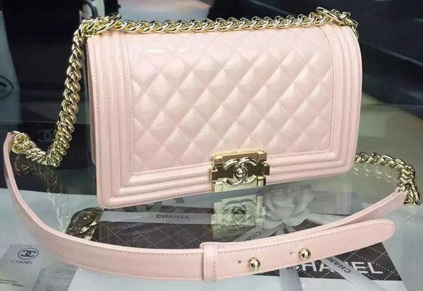 Boy Chanel Flap Shoulder Bag Original Leather A5708 Light Pink HY5431Va47
