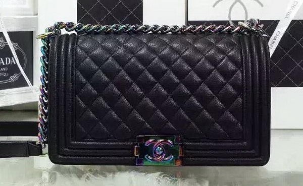 Boy Chanel Flap Shoulder Bag Original Leather A67086C Black HY26795Av26