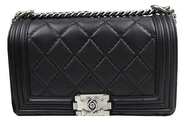 Boy Chanel Flap Shoulder Bags Original Calfskin Leather A67025 Black HY10520fw56