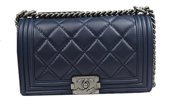 Boy Chanel Flap Shoulder Bags Original Calfskin Leather A67025 Royal HY12209LG44