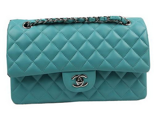 Chanel 2.55 Series Bags Green Original Leather CFA1112 Silver HY24335hT91