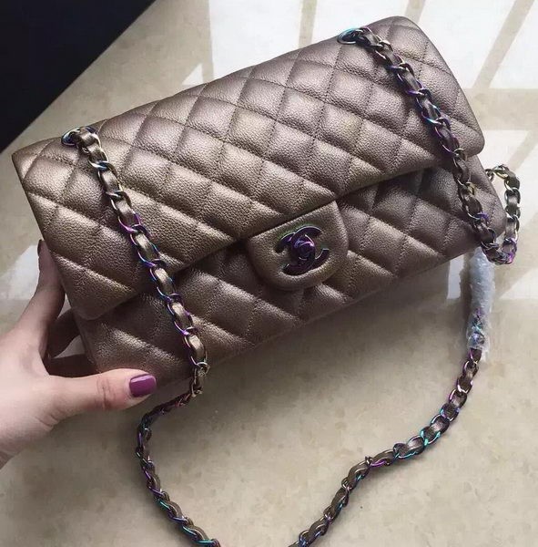 Chanel 2.55 Series Double Flap Bag Original Lambskin Leather A1112 Gold HY6283vN22