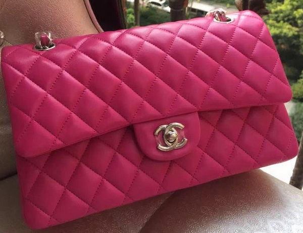 Chanel 2.55 Series Flap Bag ROse Original Leather A01112 Silver HY8164zS17
