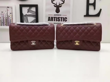 Chanel 2.55 Series Flap Bags Original Cannage Pattern A1112 Wine HY18945lu18