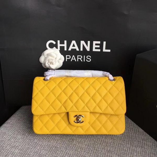 Chanel 2.55 Series Flap Bags Original Deerskin A1112 Yellow HY15995fw56