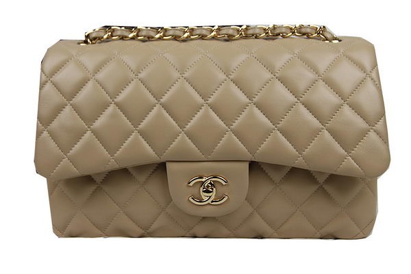 Chanel Classic Flap Bag Apricot Original Leather CF1113 Gold HY17310lU52