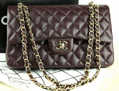 Chanel Classic Flap Bag Original Cannage Pattern A36097 Burgundy HY6343pk20