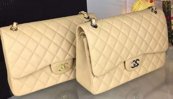Chanel Classic Flap Bag Original Cannage Patterns A1119 Apricot HY23145Av26