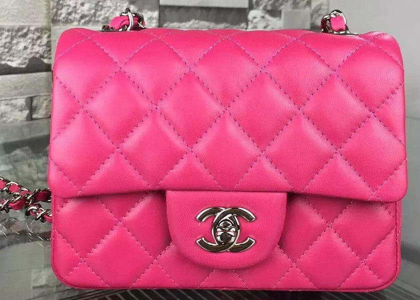 Chanel Classic Flap Bag Original Sheepskin Leather A5171 Rose HY11152Yr55