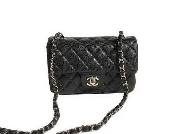 Chanel Classic Flap Bags black Original Cannage Patterns A1116 Silver HY23197Yr55