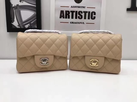 Chanel Classic MINI Flap Bag Original Cannage Pattern A1115 Apricot HY2694MO84