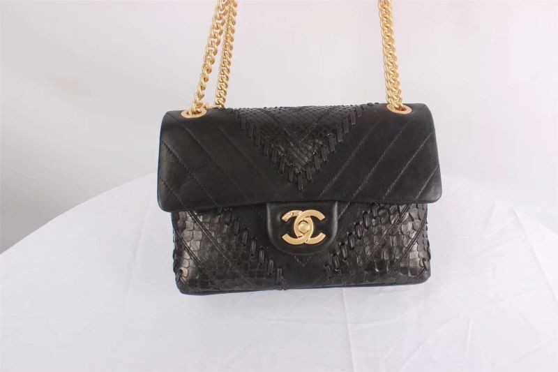 Chanel Classic original Sheepskin Leather Shoulder Bag 4785 black HY24240Av26